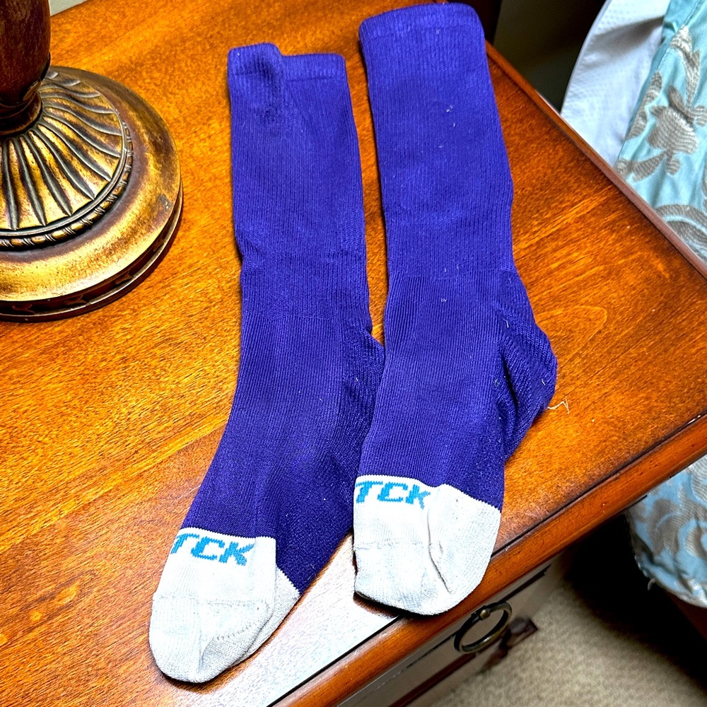 Kids Purple and Gray Socks